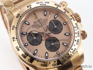 Rolex Daytona 116505 Clean 1:1 Best Edition RG Dial Black Markers on RG Bracelet SA4130 V2 - Image 3