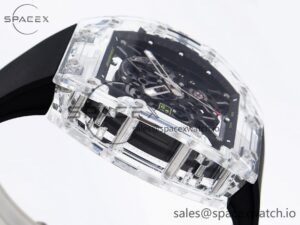 Richard Mille RM035 Transparent SONIC Best Edition Skeleton Dial on Black Nylon Strap Clone RMUL2 - Image 8
