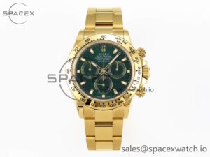 Rolex Daytona 116508 KING 1:1 Best Edition Green Dial on YG Bracelet SA4130