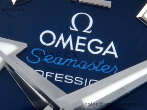 Omega SEAMASTER PLANET OCEAN 6000M ULTRA DEEP 45.5MM SS TF 1:1 BEST EDITION BLUE DIAL BLACK BEZEL ON RUBBER STRAP A2824 - Image 9