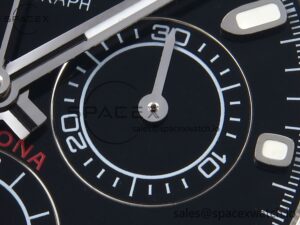 Rolex Daytona 116519 SS OMF Best Edition Black Dial on Oysterflex Strap A7750 (Slim Movement) - Image 10