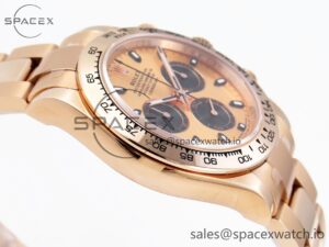 Rolex Daytona 116505 KING 1:1 Best Edition RG/Black Dial on RG Bracelet SA4130 - Image 8