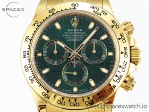 Rolex Daytona 116508 KING 1:1 Best Edition Green Dial on YG Bracelet SA4130 - Image 2