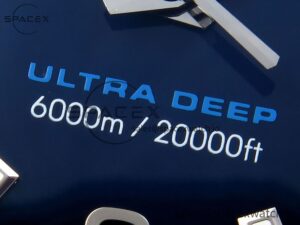 Omega SEAMASTER PLANET OCEAN 6000M ULTRA DEEP 45.5MM SS TF 1:1 BEST EDITION BLUE DIAL BLACK BEZEL ON RUBBER STRAP A2824 - Image 10
