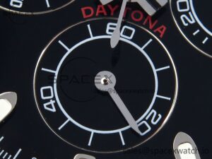 Rolex Daytona 116519 SS OMF Best Edition Black Dial on Oysterflex Strap A7750 (Slim Movement) - Image 11