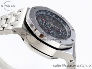 Audermars Piguet Royal Oak Offshore 42mm SS APF 1:1 Best Edition Gray Dial Black Markers on SS Bracelet A7750 - Image 8