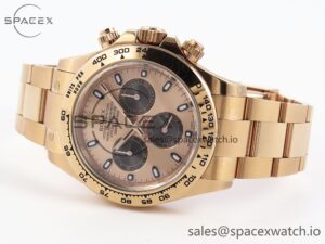 Rolex Daytona 116505 Clean 1:1 Best Edition RG Dial Black Markers on RG Bracelet SA4130 V2 - Image 5