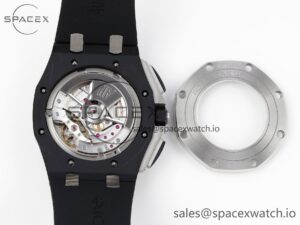 Audermars Piguet Royal Oak Offshore 44mm Black Ceramic APF 1:1 Best Edition Gray Dial on Black Rubber Strap A3126 - Image 19