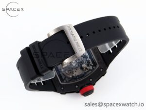 Richard Mille RM035 BLACK CARBON SONIC BEST EDITION SKELETON DIAL ON BLACK RUBBER STRAP CLONE RMUL2 - Image 15
