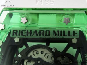 Richard Mille RM035 Green Transparent RMF Best Edition Skeleton Dial on White Rubber Strap Clone RMUL2 - Image 17