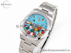 Rolex Oyster Perpetual 126000 36mm EWF 1:1 Best Edition 904L Steel Celebration Dial A3230 - Image 4