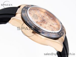 Rolex Daytona 116515 BTF 1:1 Best Edition Black Diamonds Dial on Oysterflex Strap SA4130 V2 - Image 8
