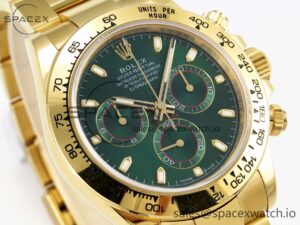 Rolex Daytona 116508 KING 1:1 Best Edition Green Dial on YG Bracelet SA4130 - Image 3