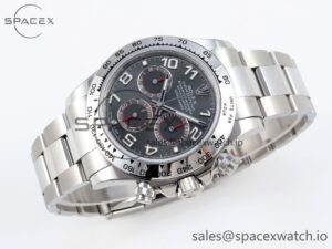 Rolex Daytona 116509 SS OMF Best Edition Gray Numeral Dial on SS Bracelet A7750 (Slim Movement) - Image 6