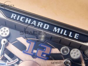 Richard Mille RM21-01 RG Tourbillon RMF Best Edition Skeleton Dial on White Rubber Strap - Image 9