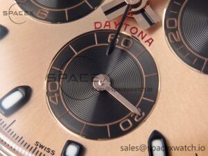 Rolex Daytona 116505 Clean 1:1 Best Edition RG Dial Black Markers on RG Bracelet SA4130 V2 - Image 11
