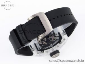 Richard Mille RM035 Transparent SONIC Best Edition Skeleton Dial on Black Nylon Strap Clone RMUL2 - Image 15