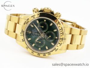 Rolex Daytona 116508 KING 1:1 Best Edition Green Dial on YG Bracelet SA4130 - Image 5