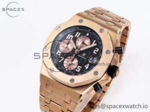 Audemars Piguet Royal Oak Offshore 42mm RG/RG Black/Gold APF A3126 - Image 4