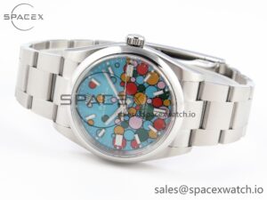 Rolex Oyster Perpetual 126000 36mm EWF 1:1 Best Edition 904L Steel Celebration Dial A3230 - Image 5