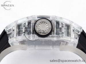 Richard Mille RM035 Transparent SONIC Best Edition Skeleton Dial on Black Nylon Strap Clone RMUL2 - Image 14