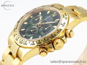 Rolex Daytona 116508 KING 1:1 Best Edition Green Dial on YG Bracelet SA4130 - Image 7