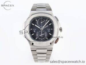 Patek Philippe Nautilus 5990 SS SPPF 1:1 Best Edition Gray Dial on SS Bracelet A28-520 Clone
