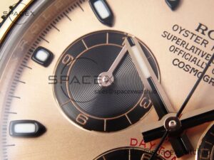 Rolex Daytona 116505 Clean 1:1 Best Edition RG Dial Black Markers on RG Bracelet SA4130 V2 - Image 13
