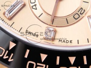 Rolex Daytona 116515 BTF 1:1 Best Edition Black Diamonds Dial on Oysterflex Strap SA4130 V2 - Image 12