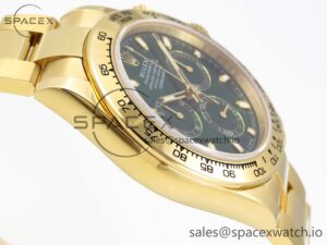 Rolex Daytona 116508 KING 1:1 Best Edition Green Dial on YG Bracelet SA4130 - Image 8