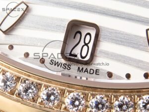 Patek Philippe NAUTILUS 7118 LADIES RG PPF 1:1 BEST EDITION WHITE DIAL DIAMONDS BEZEL ON RG BRACELET 324CS - Image 10