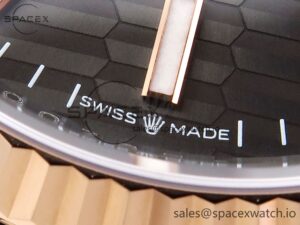 Rolex DateJust 36 SS/RG 126231 VSF 1:1 Best Edition 904L Steel Gray Textured Stick Dial on Jubilee Bracelet VS3235 - Image 12