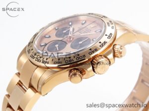 Rolex Daytona 116505 Clean 1:1 Best Edition RG Dial Black Markers on RG Bracelet SA4130 V2 - Image 7