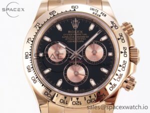 Rolex Daytona 116505 KING 1:1 Best Edition Black/RG Dial on RG Bracelet SA4130 - Image 2