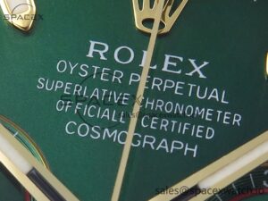Rolex Daytona 116508 KING 1:1 Best Edition Green Dial on YG Bracelet SA4130 - Image 9