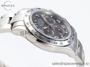 Rolex Daytona 116509 SS OMF Best Edition Gray Numeral Dial on SS Bracelet A7750 (Slim Movement) - Image 8
