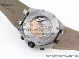 AUDEMARS PIGUET ROYAL OAK OFFSHORE 42MM SS APF 1:1 BEST EDITION BROWN DIAL CERAMIC BEZEL ON GRAY RUBBER STRAP A3126 - Image 17