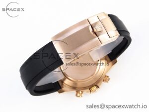 Rolex Daytona 116515 BTF 1:1 Best Edition Black Diamonds Dial on Oysterflex Strap SA4130 V2 - Image 16