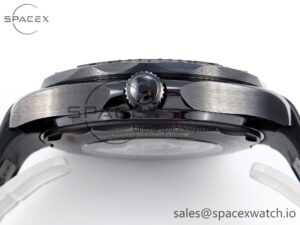 Omega SEAMASTER 300M 43.5MM BLACK CERAMIC VSF 1:1 BEST EDITION BLACK DIAL ON BLACK RUBBER STRAP A8806 - Image 13