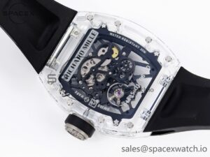 Richard Mille RM035 Transparent SONIC Best Edition Skeleton Dial on Black Nylon Strap Clone RMUL2 - Image 16