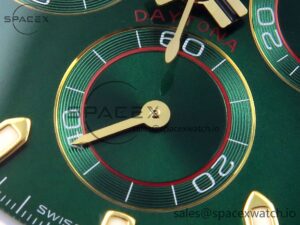 Rolex Daytona 116508 KING 1:1 Best Edition Green Dial on YG Bracelet SA4130 - Image 11