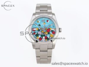 Rolex Oyster Perpetual 126000 36mm KRF 1:1 Best Edition 904L Steel Celebration Dial A2824
