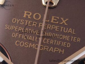 Rolex Daytona 116505 RG OMF Best Edition Brown/Black Dial on RG Bracelet A7750 (Slim Movement) - Image 9