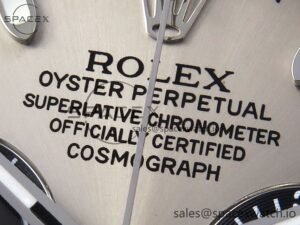 Rolex Daytona 116519 SS OMF Best Edition Gray/Black Dial on Oysterflex Strap A7750 (Slim Movement) - Image 9
