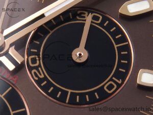 Rolex Daytona 116505 RG OMF Best Edition Brown/Black Dial on RG Bracelet A7750 (Slim Movement) - Image 10