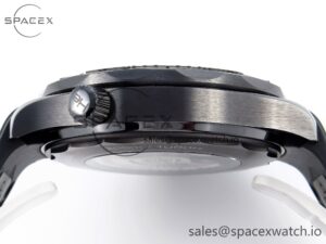 Omega SEAMASTER 300M 43.5MM BLACK CERAMIC VSF 1:1 BEST EDITION BLACK DIAL ON BLACK RUBBER STRAP A8806 - Image 12