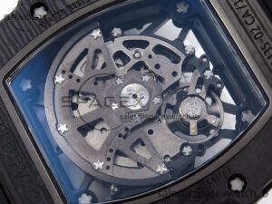 Richard Mille RM035 BLACK CARBON SONIC BEST EDITION SKELETON DIAL ON BLACK RUBBER STRAP CLONE RMUL2 - Image 17