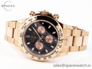 Rolex Daytona 116505 KING 1:1 Best Edition Black/RG Dial on RG Bracelet SA4130 - Image 5