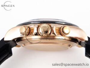 Rolex Daytona 116515 BTF 1:1 Best Edition Black Diamonds Dial on Oysterflex Strap SA4130 V2 - Image 15