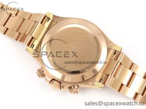 Rolex Daytona 116505 Clean 1:1 Best Edition Silver Dial RG Markers on RG Bracelet SA4130 V2 - Image 17
